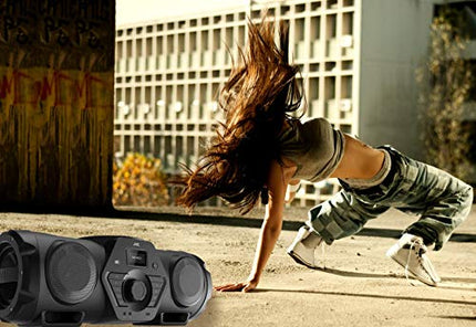 JVC Boomblaster RV-NB300DAB, 2 x 30 vatti, DAB+, FM, Bluetooth, CD, USB, liinisisend, kitarri ja mikrofoni sisend, kaugjuhtimispult