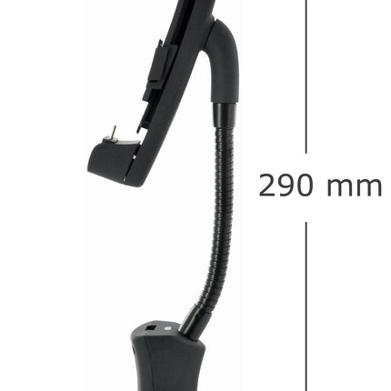 Schwaiger LHSA300M 513 Car Mount (Gooseneck, Micro-USB Connector, 12 Volt) Black