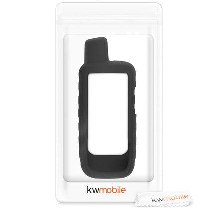 kwmobile ümbris, mis ühildub Garmin GPSMAP 66i / GPSMAP 67i-ga - must kaitseümbris GPS-käsiseadmele