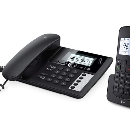 Telekom Sinus PA 207 Plus 1 must telefon automaatvastaja ja telefonitoruga