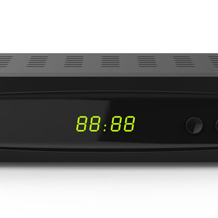 TELE System TS6822 PRO DVB-T2 HEVC digitaalne maapealne dekooder ja topelttuuner DVR-T2 HD HDR (HDR10 / HLG) ekraani ja kaugjuhtimispuldiga 2-ühes teleri juhtimisega