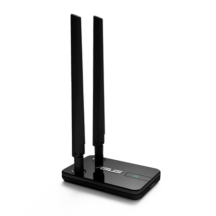 ASUS USB-AC58 Wireless-AC1300 kahesageduslik USB-adapter (USB 3.0, kaks eemaldatavat antenni, USB-pikenduskaabel, lihtne seadistamine WPS-nupu abil)