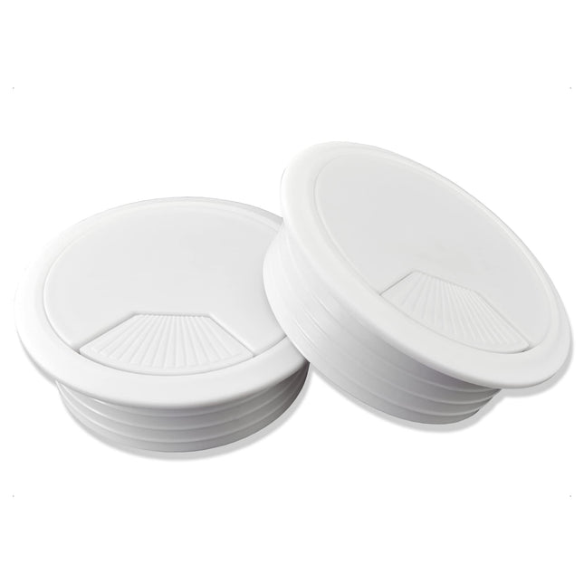 Mprofi MT® 10 X laua kaabliläbimõõt – valgest plastist kaabliläbimõõt – 60 mm ümmargune kaabliväljund – laud, laua kaabliläbimõõt – kaabliava kate valge KB/60/10