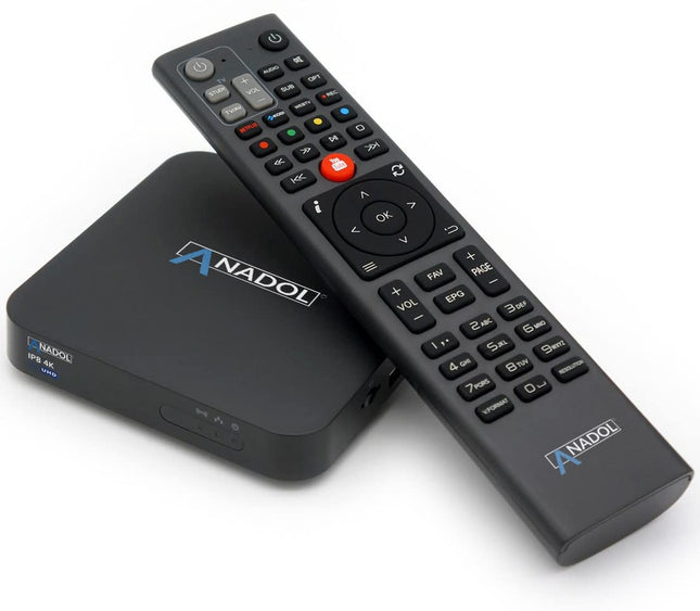 [Test VÄGA HEA *] Anadol IP8 4K UHD nutiteleri karp kahe tarkvaravalikuga: OS-i ja E2 Linuxi määratlemine - satelliit-IP-teleri vastuvõtja teleri, meediateegi, YouTube'i ja internetiraadio jaoks.