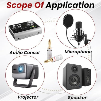 LANAFAY 4 mm banaanpistikuga audio- ja videoadapter