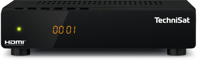 TechniSat HD-S 210 – kompaktne HD satelliitvastuvõtja (DVB-S/S2, HDMI, USB meediapleier, eelinstallitud kanalid, unetaimer, kaugjuhtimispult) must