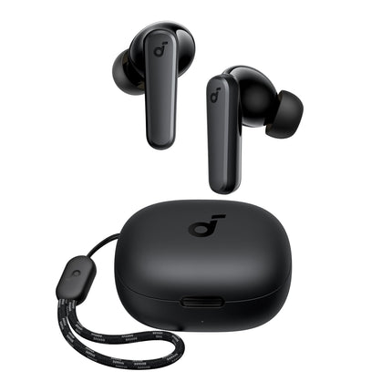 Soundcore by Anker P20i juhtmevabad Bluetooth-kõrvaklapid, 10 mm draiverid, Bluetooth 5.3, kohandatav ekvalaiser, 30-tunnine mänguaeg, IPX5 veekindlus, 2 tehisintellektiga mikrofoni, eraldi kasutatavad (mustad)