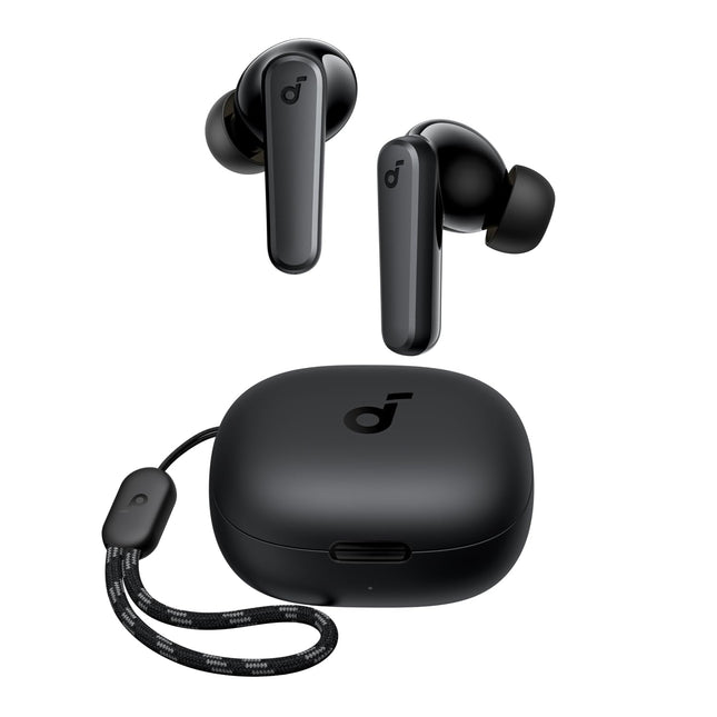 Soundcore by Anker P20i juhtmevabad Bluetooth-kõrvaklapid, 10 mm draiverid, Bluetooth 5.3, kohandatav ekvalaiser, 30-tunnine mänguaeg, IPX5 veekindlus, 2 tehisintellektiga mikrofoni, eraldi kasutatavad (mustad)