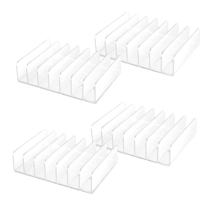 LYNNRICK 4 läbipaistvast akrüülist CD-hoidiku pakk koos kinnitatava CD/DVD-alusega, CD-de hoiustusalus, korraldaja ja CD-alus.