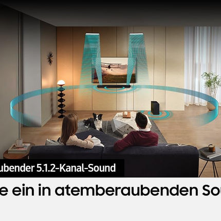 Samsung HW-Q810GD 5.1.2-kanaliga Q-Soundbar teleritele, Bluetooth-kõlar juhtmevaba Dolby Atmos / DTS:X helisüsteemiga, Q-Symphony, SpaceFit Sound Pro [2024]