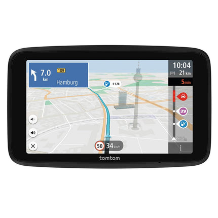 TomTom Camper Navi GO Camper Tour 2. põlvkond (6-tolline ekraan matkaautode ja haagissuvilate huvipunktidega, Wi-Fi uuendused, TomTom Traffic, Euroopa kaardid, dünaamiline sõiduraja abiline)