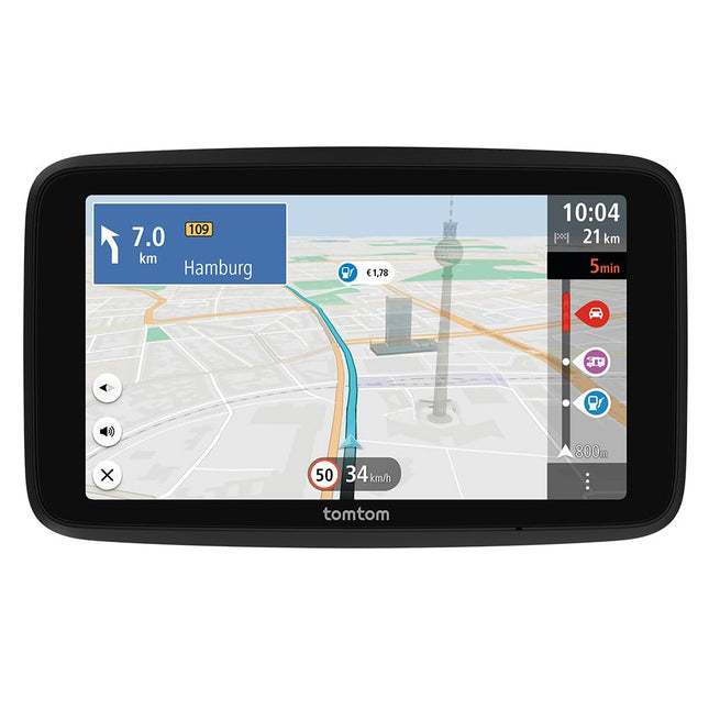 TomTom Camper Navi GO Camper Tour 2. põlvkond (6-tolline ekraan matkaautode ja haagissuvilate huvipunktidega, Wi-Fi uuendused, TomTom Traffic, Euroopa kaardid, dünaamiline sõiduraja abiline)