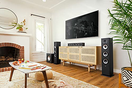 Polk Audio Monitor MXT60 kompaktne põrandakõlar, HiFi ja kodukino kõlar, Hi-Res sertifitseeritud, Dolby Atmos ja DTS:X ühilduv (tükk), must