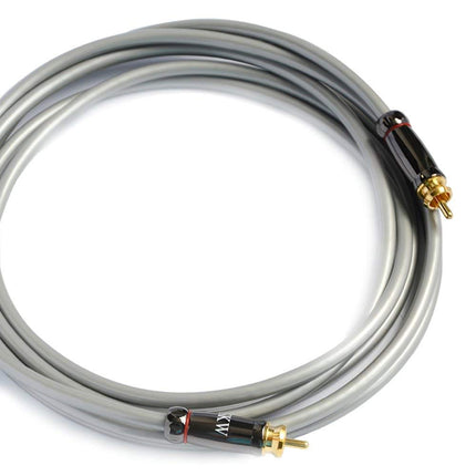 SKW subwooferkaabel, RCA-kaabel isas-isas digitaalne koaksiaalhelikaabel - PVC - S/PDIF RCA kodukino/HDTV/subwooferite/Hi-Fi süsteemide/kodukino jaoks (2M/hall)