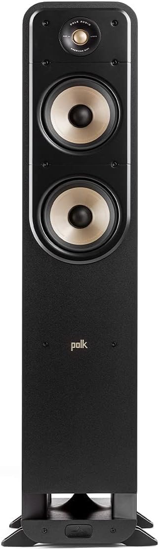 Polk Audio Signature Elite ES55 kõrgresolutsiooniga HiFi põrandakõlar kodukinole, Hi-Res sertifitseeritud, ühildub Dolby Atmose ja DTS:X-ga (1 tk), must, SIGS55ELBK