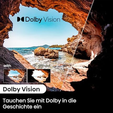 Hisense 65E6NT 164 cm (65 tolli) televiisor, 4K UHD nutiteler, Precision Color, HDR, Dolby Vision, 60 Hz, kolmekordne tuuner DVB-C/S/S2/T/T2, WiFi, HDMI 2.1, Bluetooth, sisseehitatud Alexa, must, [2024]