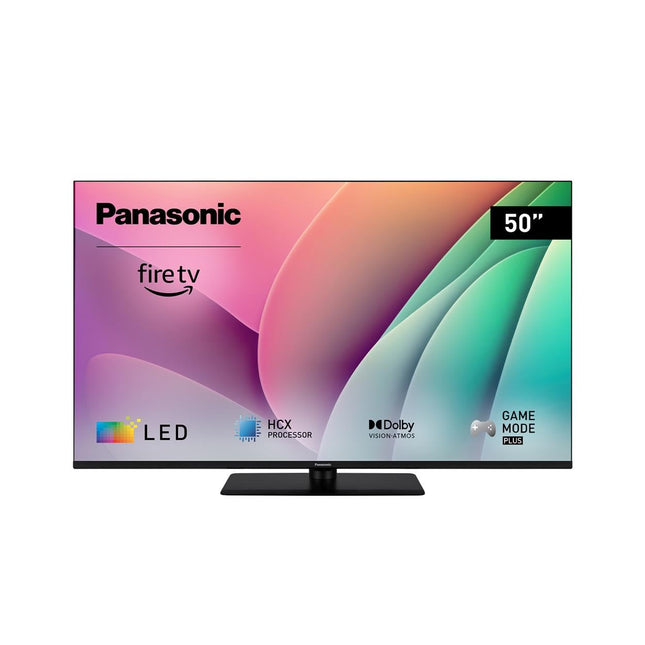 Panasonic TV-50W80AEZ, W80 seeria 50-tolline 4K Ultra HD LED-nutiteler, 2024, Fire TV, Dolby Vision ja Atmos, mängurežiim Plus, Alexa hääljuhtimine, Airplay, must
