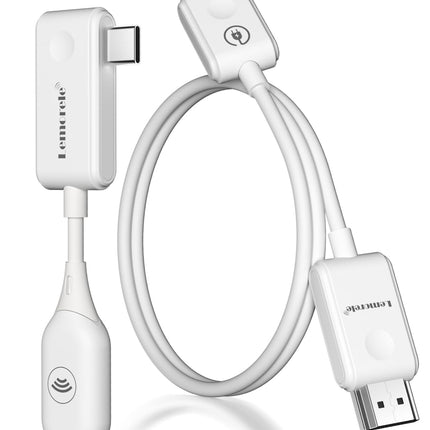 USB C HDMI juhtmevaba saatja ja vastuvõtja, Lemorele 5G USB-C HDMI juhtmevaba edastus 30M HDMI juhtmevaba laiendaja video/heli voogesitamiseks Macbookist/sülearvutist projektorisse/HDTV-sse kodukino/koosolekute/loengu jaoks