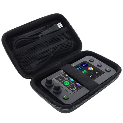 Loupedeck Live S kaitsva kandekotiga ühilduv fotokontori kott - turvaline kaitse liikvel olles - must