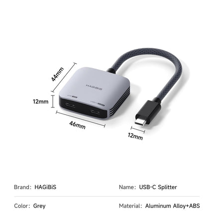 Hagibis AR-prillide adapter 8K @ 60Hz 4K kuni 144Hz USB-C prillid ja laadimismuundur, toiteplokk ja 100W PD komplekt XREAL, Viture, Rokid, Steam Decki ja ROG Ally jaoks
