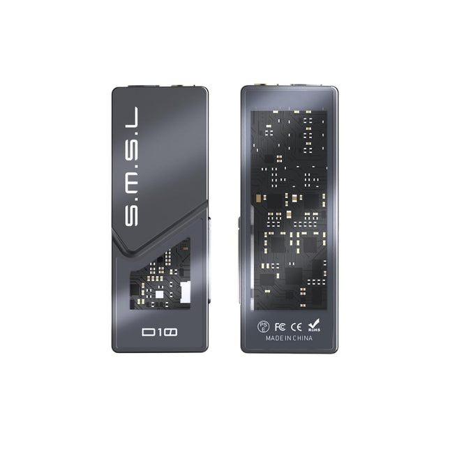 SMSL D10 kaasaskantav DAC kõrvaklapivõimendi, 2*CS43131 DAC kiip 32Bit/384kHz DSD256 500mW x 500mW kõrvaklapivõimendi 3,5mm/4,4mm väljunditega, USB DAC võimendi kõrvaklappidele/arvutile/sülearvutile/telefonile (hall)