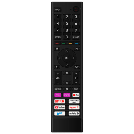 Uus ERF3D80H asenduspult HISENSE telerile 50A6G 50A7GQ 50E76GQ 55A6G 55E76GQ 65A53FEVS 65A7GQ 75A7GQ A20490T A20510B A20531L A211123 75A6BG 55A6G 65A6BG A22081K A21420A G21049G A21094B A205016