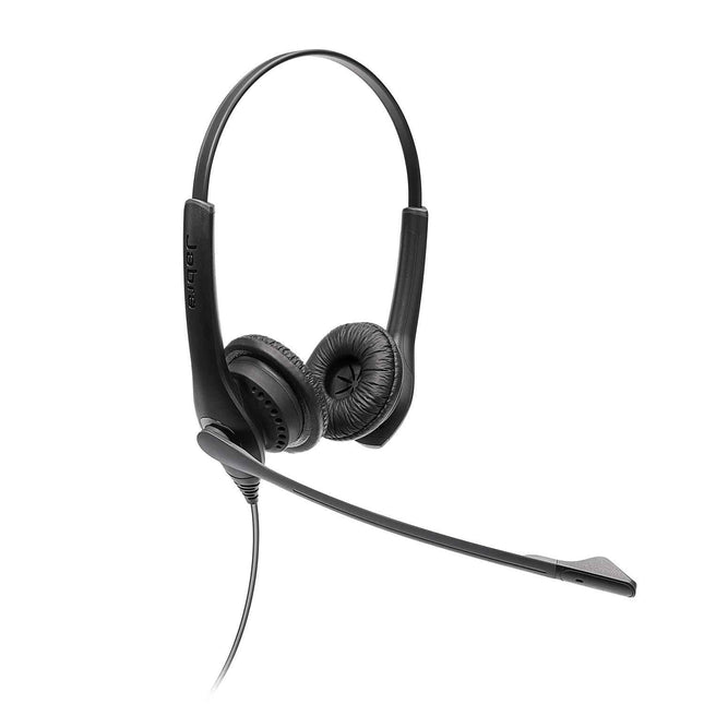 Jabra Biz 1100 EDU stereo kõrvaklapid mikrofoniga õpilastele - mürasummutavad peakomplektid kuulmiskaitsega, kunstnahast kõrvapatjade ja 3,5 mm pistikuga - mustad, üks suurus