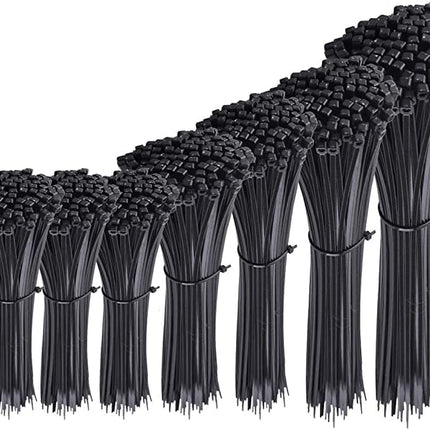 Mustad kaablisidemed, 150 mm x 3,6 mm, 100 tk pakis, 6-tollised kvaliteetsed nailonist kaablisidemed, mitmeotstarbelised plastsidemed, turvaline isesulguv mehhanism koju, aeda, kontorisse ja isetegemiseks AAN