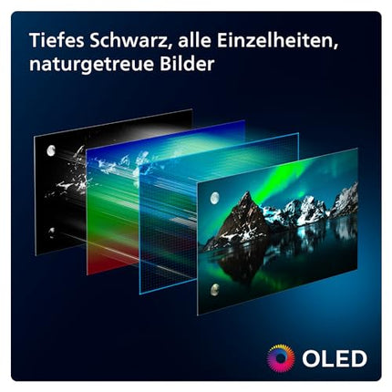 Philips Ambilight 42OLED809 4K OLED Smart TV - 42-inch display with P5 AI Perfect Picture, Ultra HD Google TV, Dolby Vision and Dolby Atmos sound - Works with Alexa and Google Voice Assistant
