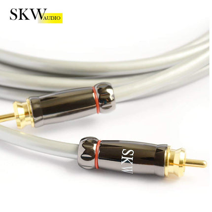 SKW subwooferkaabel, RCA-kaabel isas-isas digitaalne koaksiaalhelikaabel - PVC - S/PDIF RCA kodukino/HDTV/subwooferite/Hi-Fi süsteemide/kodukino jaoks (2M/hall)