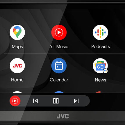 JVC KW-M785DBW - 17,3 cm (6,8") digitaalne meedia AV-vastuvõtja juhtmevaba CarPlay ja Android Auto funktsiooniga (4x50W, DAB+/FM, BT, 3x eelväljundit 2,5 V, USB, iPod/iPhone'i juhtimine)