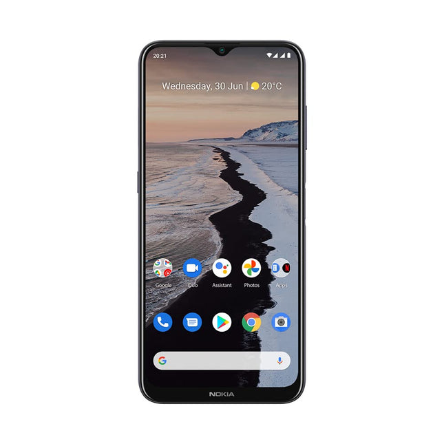 Nokia G10 nutitelefon Skandinaavia disainiga, kahe SIM-kaardiga, 3 GB muutmälu, 32 GB ROM-i, kuni 3-päevane aku tööiga, täiustatud 6,5-tolline ekraan, kolmekordne kaamera tehisintellekti režiimidega, Android 11 - öörežiim