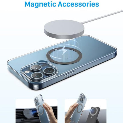 YOSH autotelefoni hoidik MagSafe'ile, magnetiline autotelefoni hoidik õhutusava jaoks - [ei häiri juhtmevaba laadimist], universaalne iPhone 16 15 14, Samsungi, Pixeli ja muude seadmete jaoks - magnetilise rõngaga