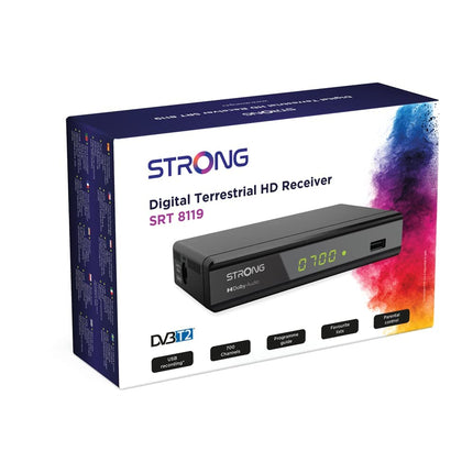 Strong SRT 8119 Terrestrial Digital Decoder DVB-T2 HDMI with Display