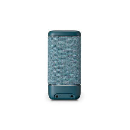 Roberts Beacon 325 Bluetooth kõlar – kaasaskantav, laetav, 12 tundi mänguaega, kaks passiivset bassikõlarit, vintage-disain, Bluetooth, voogedastus, Aux-sisend, sinakasroheline