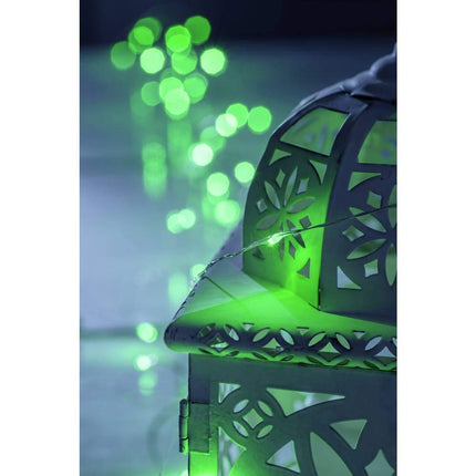 Konstsmide Micro LED valguskett, aeglase RGB värvimuutusega, 50 RGB dioodi, 4,5 V sisemine trafo, hõbedane juhe - 6330-590