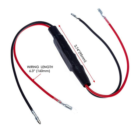 Alchemy Parts mootorratta koormustakistid IN Line LED indikaator signaalid pööramiseks 12V 10W 10 oomi