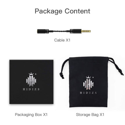 HIDIZS Symmetrical Adapter, 4.4 mm Male to 2.5 mm Female, Headphone Extension Cable for Cell Phones, Headphones, Speakers, Tablets, PCs, MP3 Players