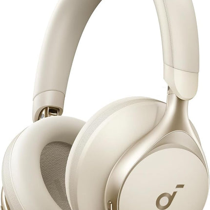 Soundcore by Anker, Space One juhtmevabad kõrvaklapid, aktiivne mürasummutus, 2x tugevam häälesummutus, 40 tundi mänguaega, rakendus, kõrglahutusega heli, Bluetooth 5.3 (kohvik latte) (uuendatud)