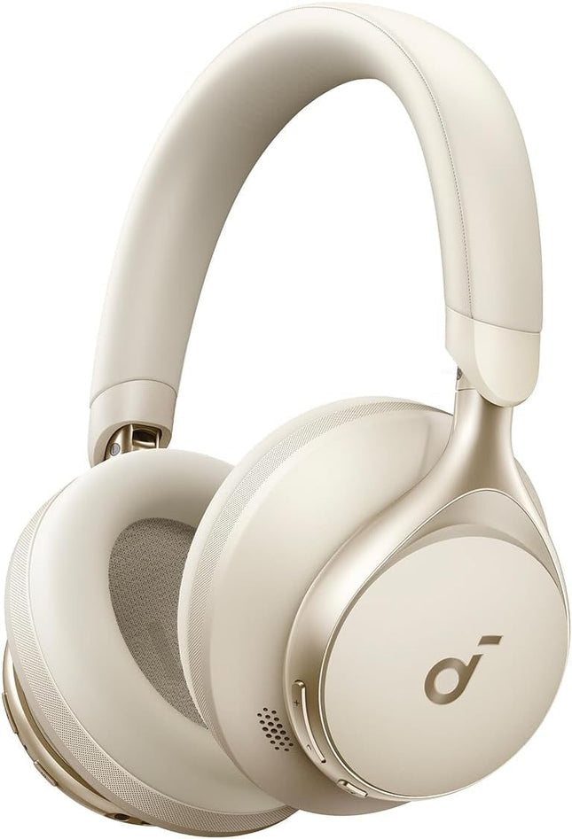Soundcore by Anker, Space One juhtmevabad kõrvaklapid, aktiivne mürasummutus, 2x tugevam häälesummutus, 40 tundi mänguaega, rakendus, kõrglahutusega heli, Bluetooth 5.3 (kohvik latte) (uuendatud)