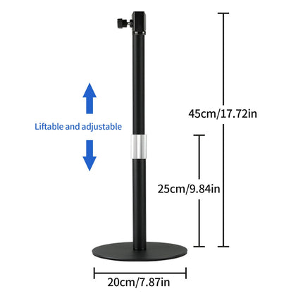 OUGPIU projektori alus kaubaalustega lauaprojektori alus projektori kinnitus, põrandaalus sülearvuti sülearvuti DJ-varustus statiivialuse hoidik, reguleeritava kõrgusega 25-45cm (C)