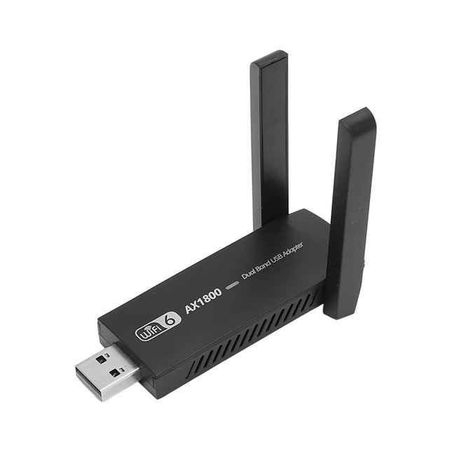 USB-võrgukaart, USB3.0 2,4 GHz kuni 5,0 GHz WiFi 6 adapter, kiire 1800 Mbps kahesageduslik ühendus, tugi AX1800 Mbps MU MIMO WiFi adapter arvutile, lauaarvutile ja sülearvutile
