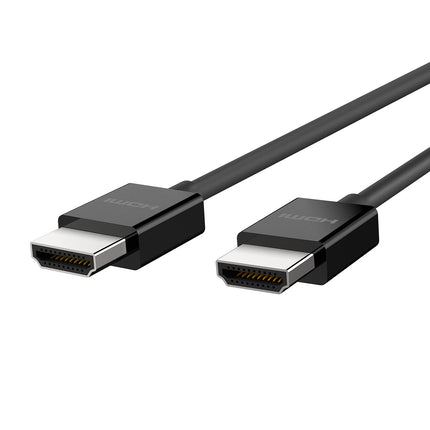 Belkin Premium ülikiire HDMI 2.1 kaabel, 4K/Dolby Vision HDR, optimaalne vaatamine Apple TV-st, 2,2 m – must