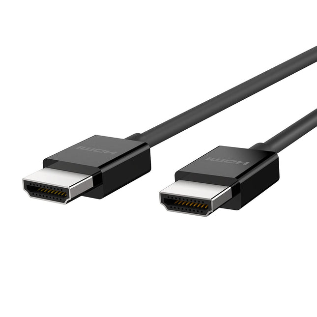 Belkin Premium ülikiire HDMI 2.1 kaabel, 4K/Dolby Vision HDR, optimaalne vaatamine Apple TV-st, 2,2 m – must
