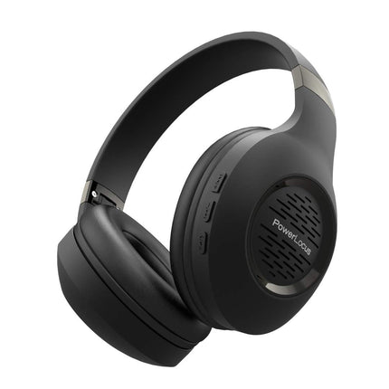 PowerLocus Bluetooth-kõrvaklapid, juhtmevabad kokkupandavad kõrvaklapid mikrofoniga, Hi-Fi stereo, sügav bass, pehmed kõrvaklapid, juhtmevabad ja juhtmega peakomplekt mobiiltelefonile, tahvelarvutile, arvutile (must)
