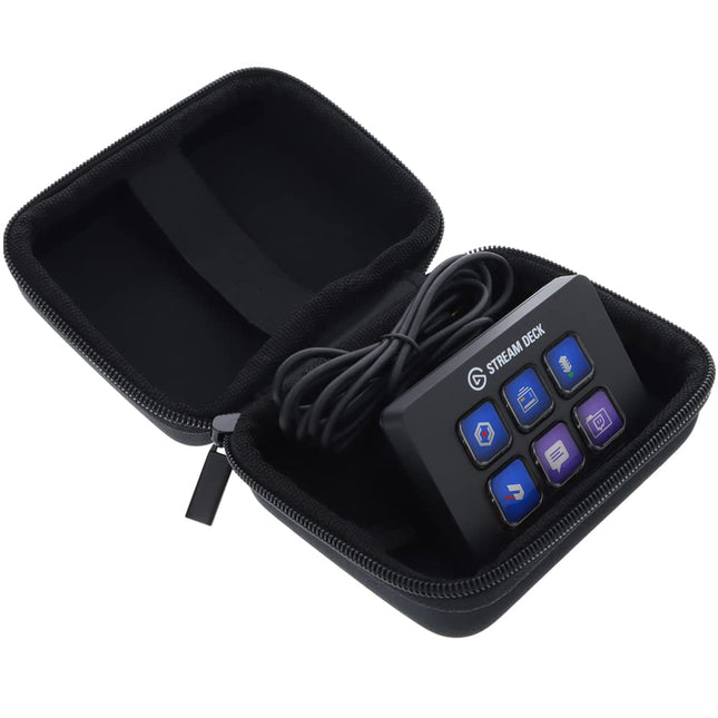 Elgato Stream Deck Mini kaitsva kandekotiga ühilduv foto-kontori ümbris - turvaline kaitse liikvel olles - must