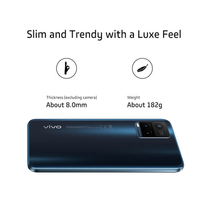 VIVO Y21s 4GB +128GB nutitelefon, 50MP põhikaamera, 5000mAh aku, kiirlaadimine 18W võimsusega, 8MP Super Night Selfie, kaks SIM-kaarti ja kahekordne ooterežiim (kesköösinine)