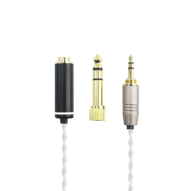 HansnBy 3,5 mm 1/8" TRS isas- ja 6,3 mm 1/4" adapter 4,4 mm tasakaalustatud emas-kõrvaklappide audioadapteri kaabel