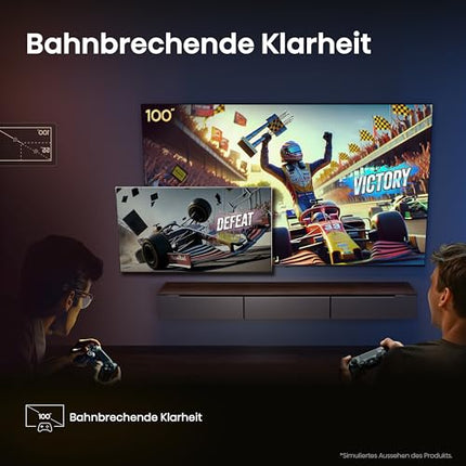Hisense 100E7NQ 254 cm (100-inch) TV, 4K UHD, QLED, HDR10, HDR10+ decoding, HLG, Dolby Vision Atmos, 144Hz VRR, Smooth Motion, Bluetooth, Alexa Built-in, VIDAA Voice, Black [2025]