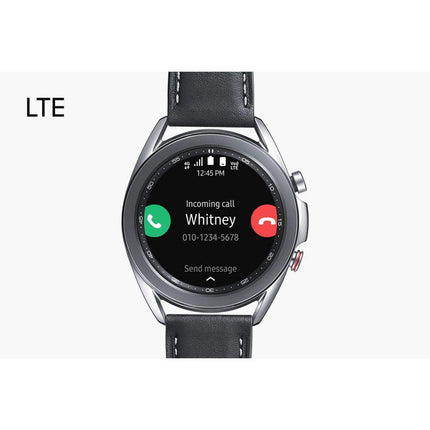 Samsung Galaxy Watch3, ümmargune Bluetooth nutikell Androidile, pöörlev raam, LTE, fitnesskell, aktiivsusmonitor, suur ekraan, 41 mm, hõbedane, 36-kuulise tootjagarantiiga [välja arvatud Amazonis]